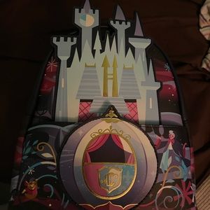 Cinderellas castle mini backpack and matching wallet